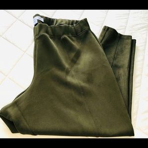 Old Navy Green Suede Jegging, size XXL